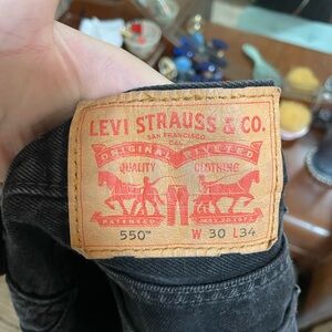 Black Men’s Levi Jeans